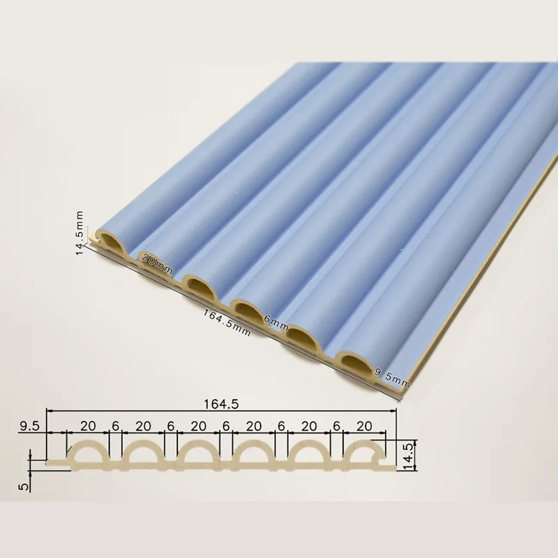 156 Полая полукруглая рифленая панель с 6 сетками