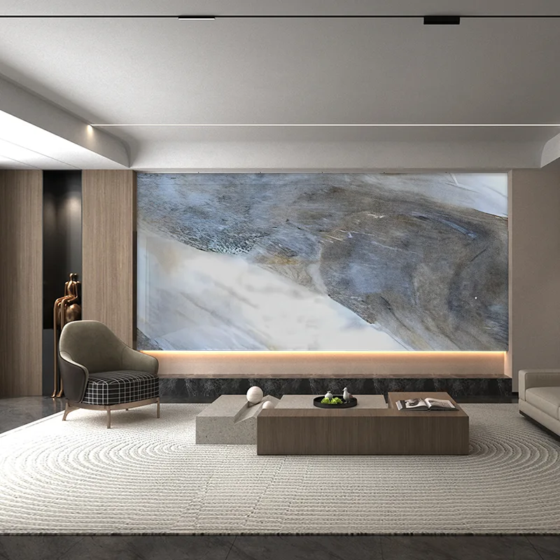 Мраморная фоновая настенная панель Amazon Green и Blue Series